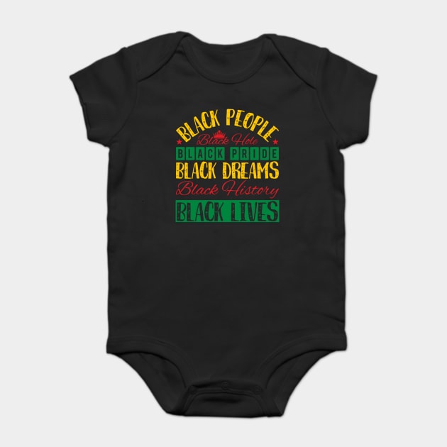 Black Everything, Black History, Black lives matter Baby Bodysuit by UrbanLifeApparel
